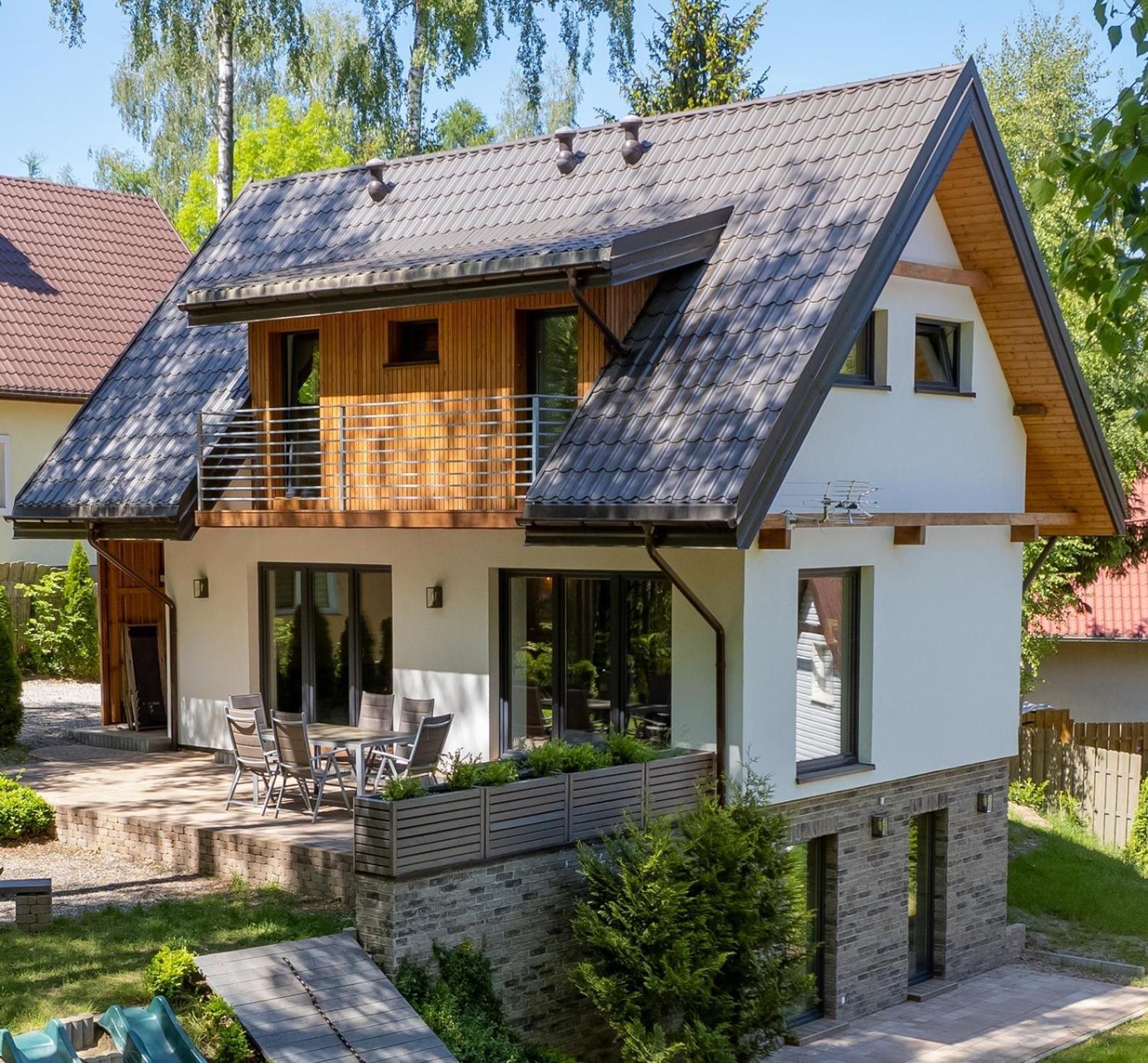 Mazursko - Komfortowe Domy 8 Osobowe Nad Jeziorem, Balia Lub Sauna Kretowiny Exterior photo